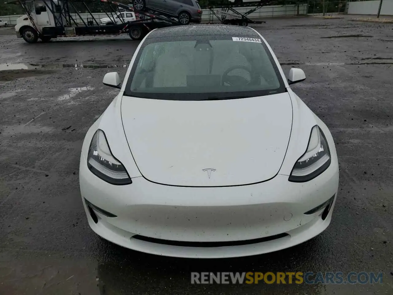 5 fotografías del automóvil dañado 5YJ3E1EA2MF853870 TESLA MODEL 3 2021