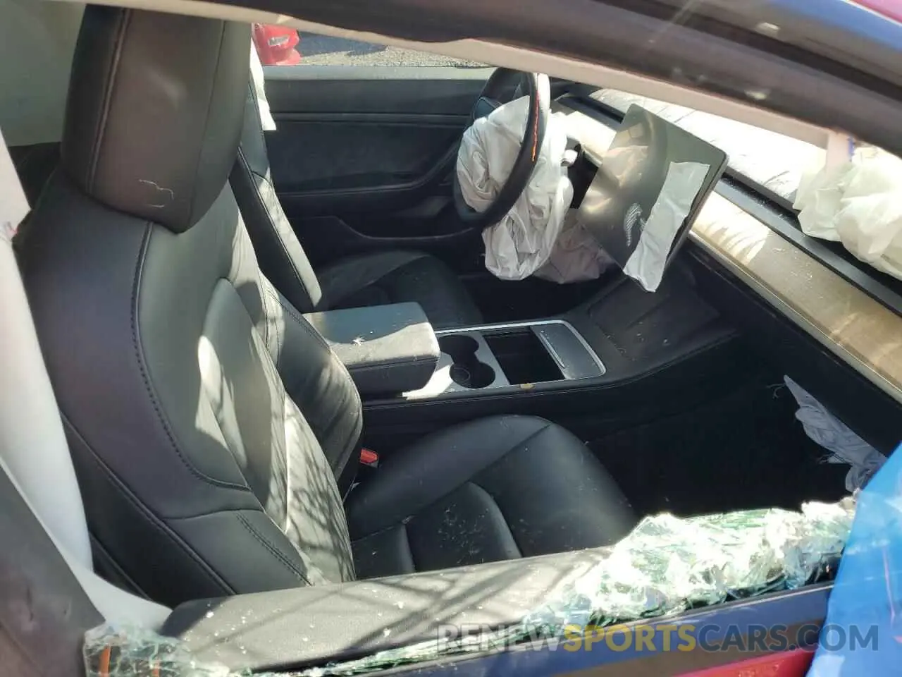 7 fotografías del automóvil dañado 5YJ3E1EA2MF857448 TESLA MODEL 3 2021