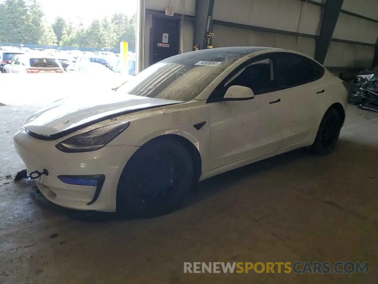 1 fotografías del automóvil dañado 5YJ3E1EA2MF859703 TESLA MODEL 3 2021