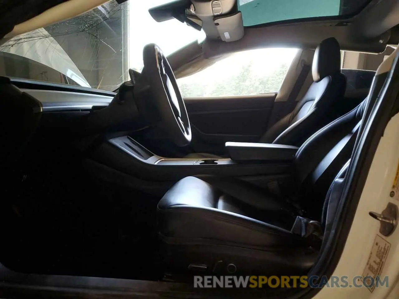 7 fotografías del automóvil dañado 5YJ3E1EA2MF859703 TESLA MODEL 3 2021