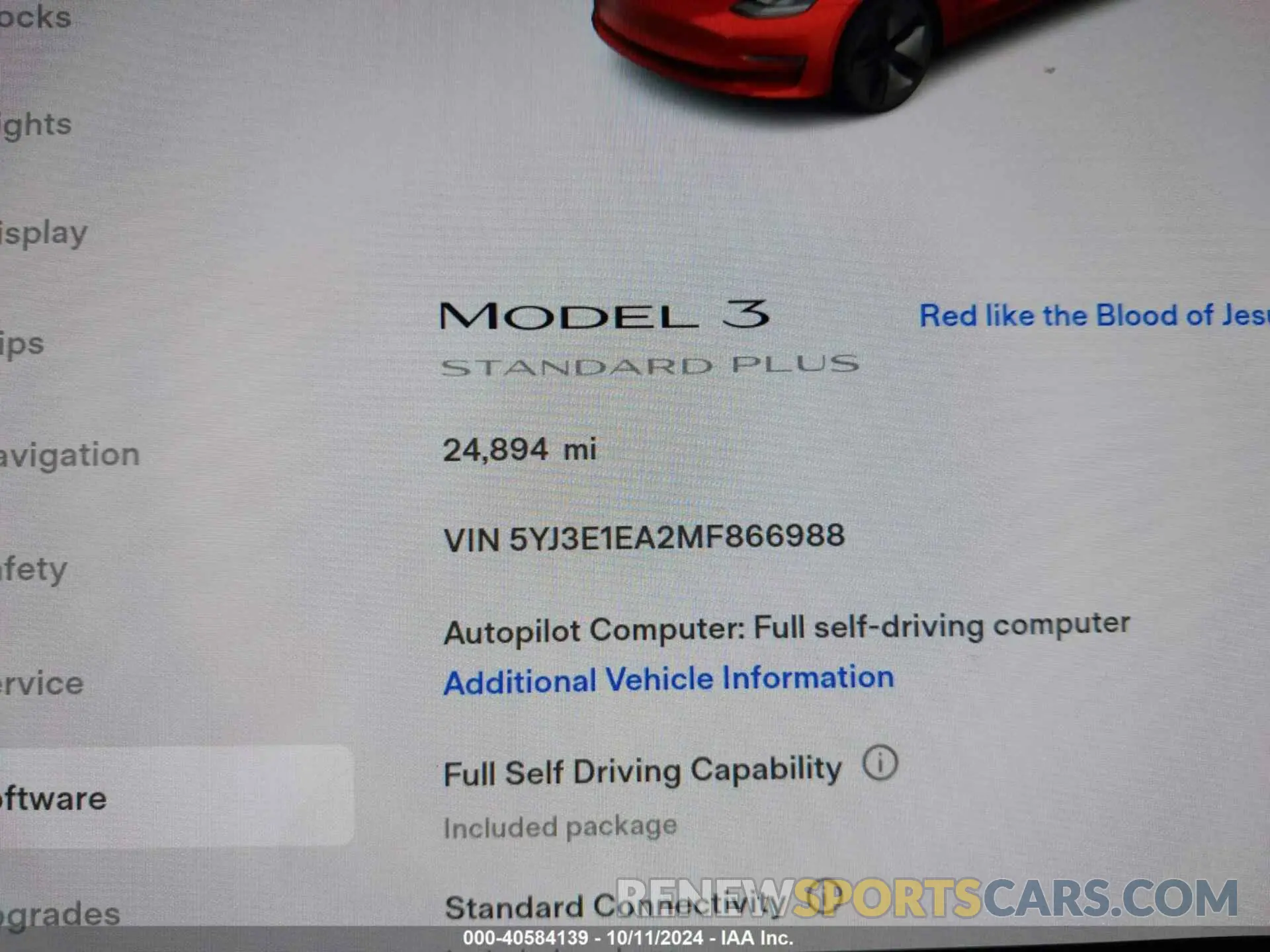 7 fotografías del automóvil dañado 5YJ3E1EA2MF866988 TESLA MODEL 3 2021
