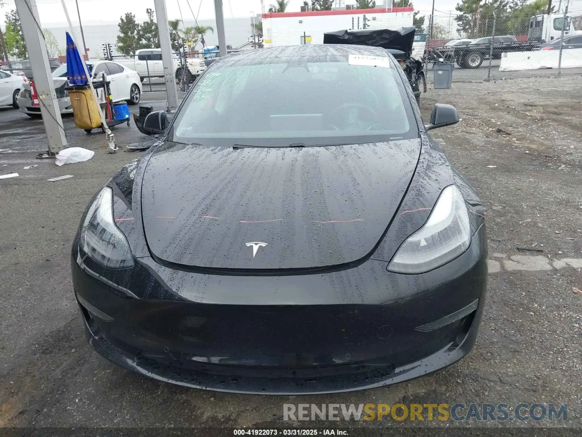 13 fotografías del automóvil dañado 5YJ3E1EA2MF870622 TESLA MODEL 3 2021