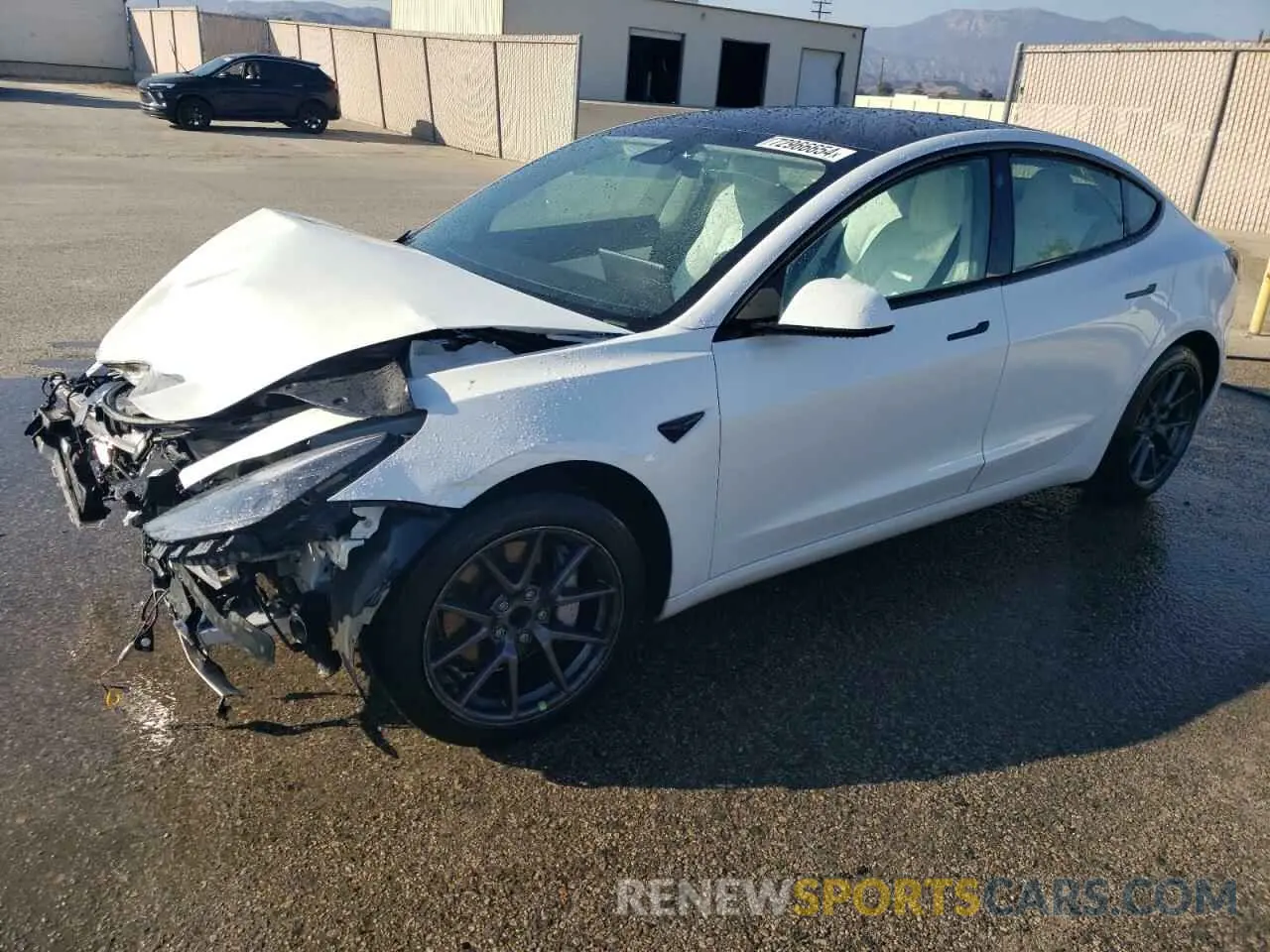 1 fotografías del automóvil dañado 5YJ3E1EA2MF873424 TESLA MODEL 3 2021