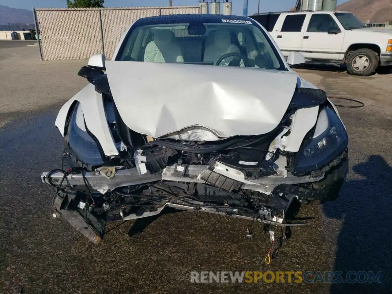 5 fotografías del automóvil dañado 5YJ3E1EA2MF873424 TESLA MODEL 3 2021