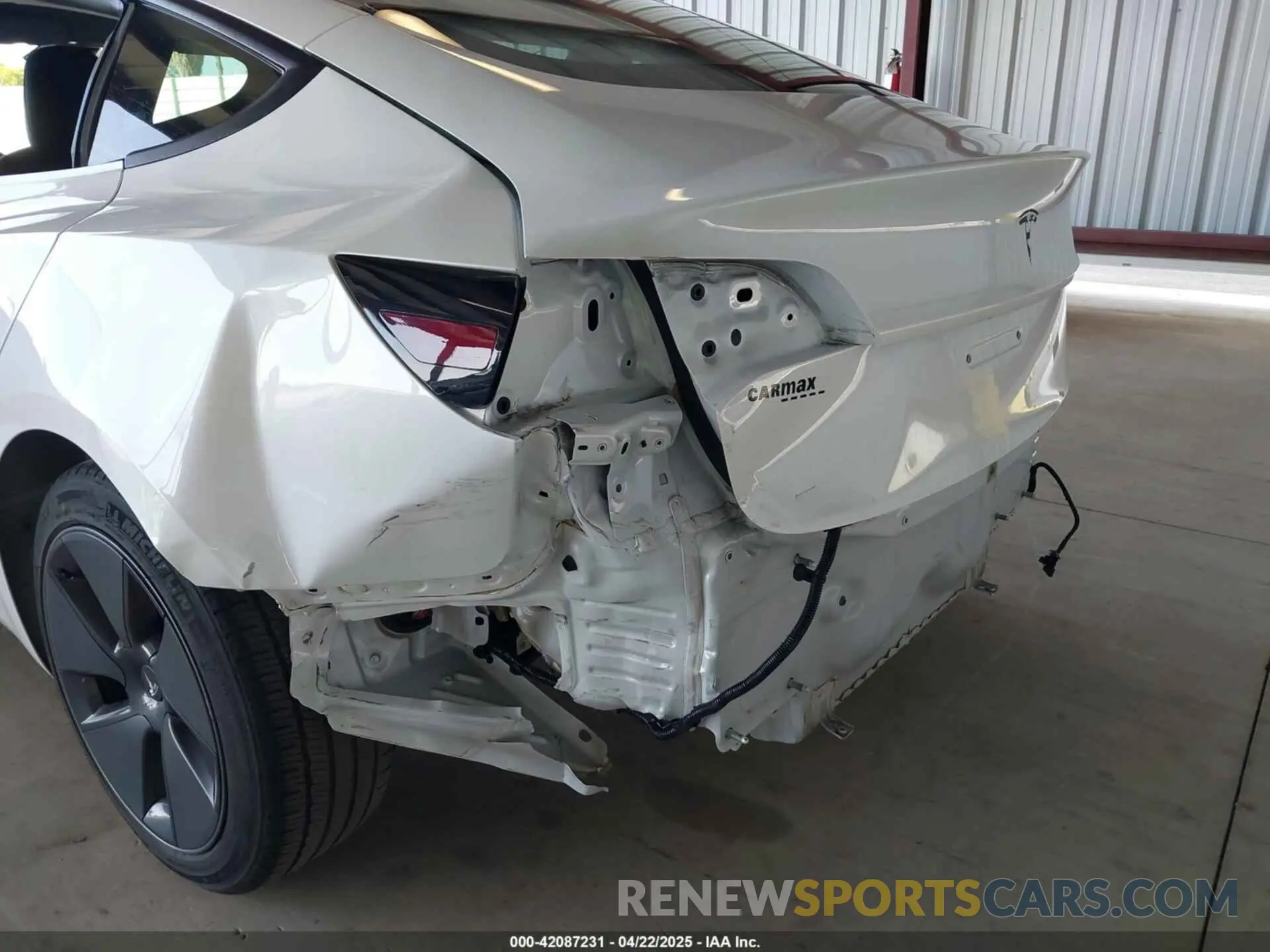 6 fotografías del automóvil dañado 5YJ3E1EA2MF877005 TESLA MODEL 3 2021
