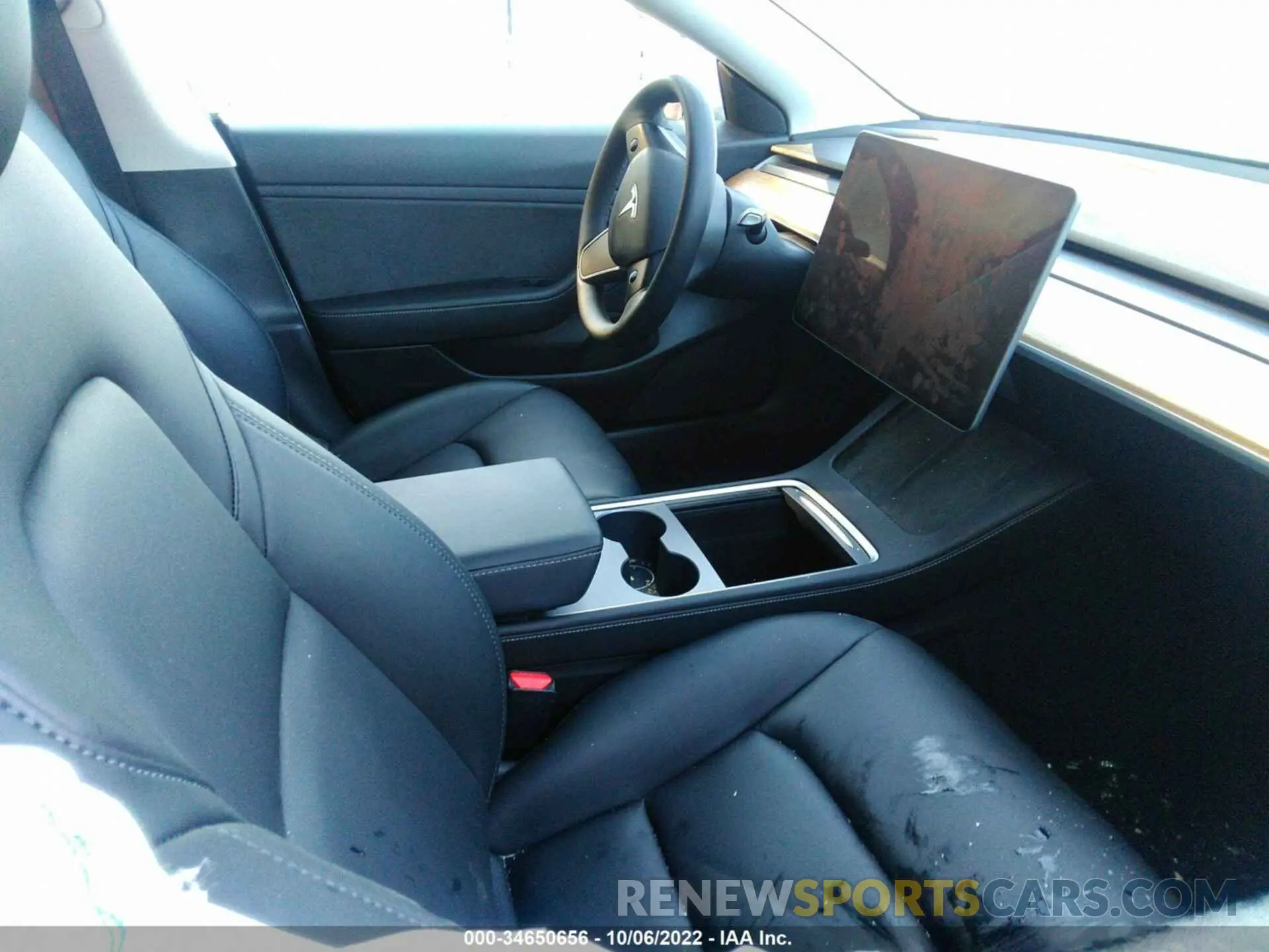 5 fotografías del automóvil dañado 5YJ3E1EA2MF908317 TESLA MODEL 3 2021