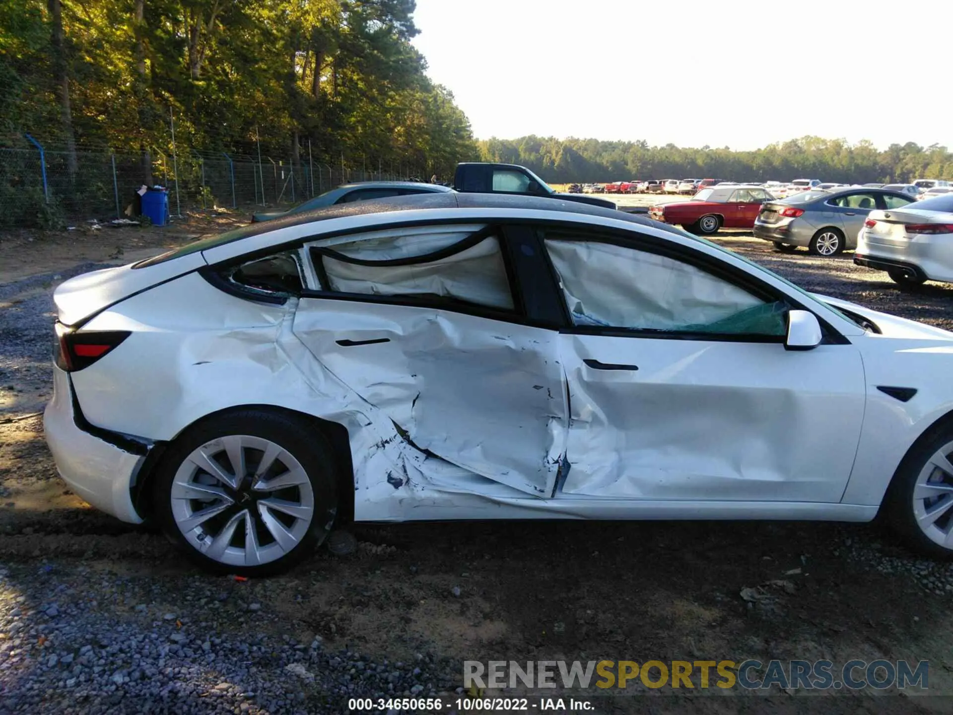 6 fotografías del automóvil dañado 5YJ3E1EA2MF908317 TESLA MODEL 3 2021