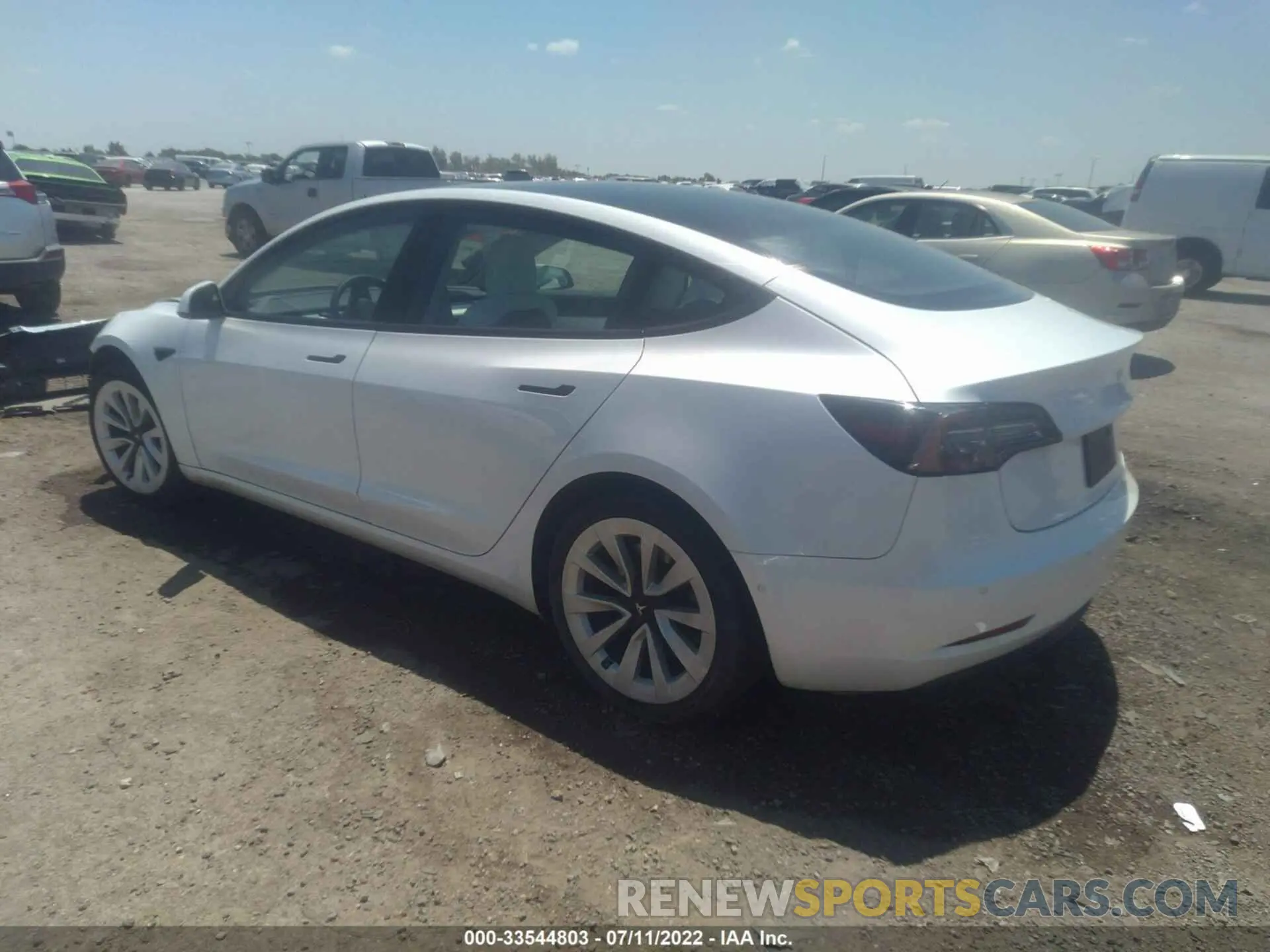 3 fotografías del automóvil dañado 5YJ3E1EA2MF920628 TESLA MODEL 3 2021