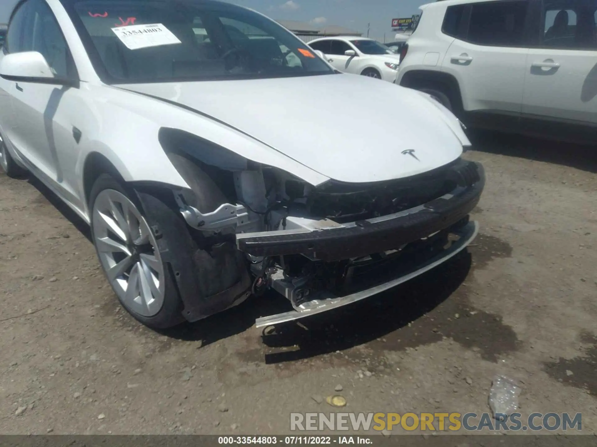6 fotografías del automóvil dañado 5YJ3E1EA2MF920628 TESLA MODEL 3 2021