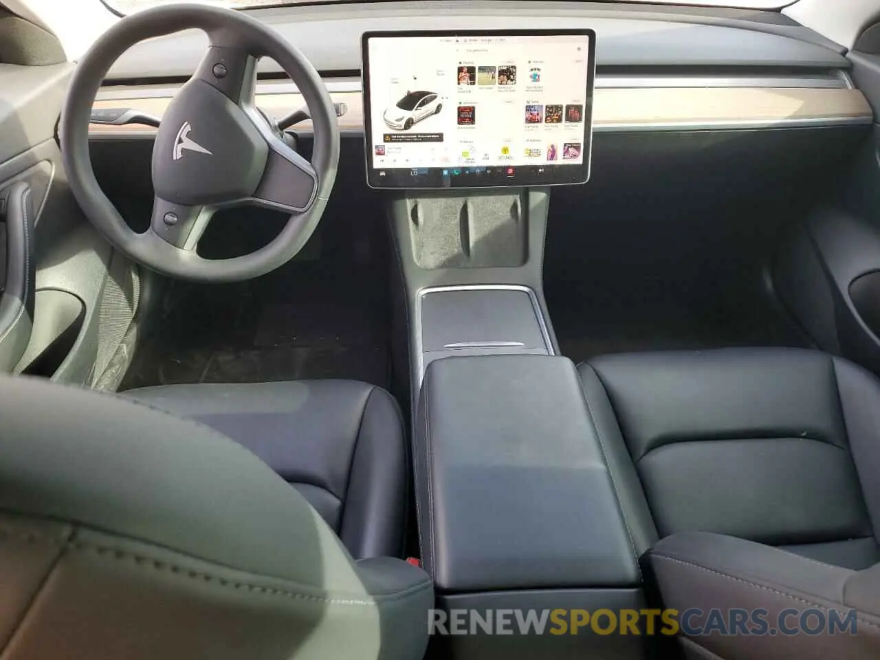 8 fotografías del automóvil dañado 5YJ3E1EA2MF923156 TESLA MODEL 3 2021