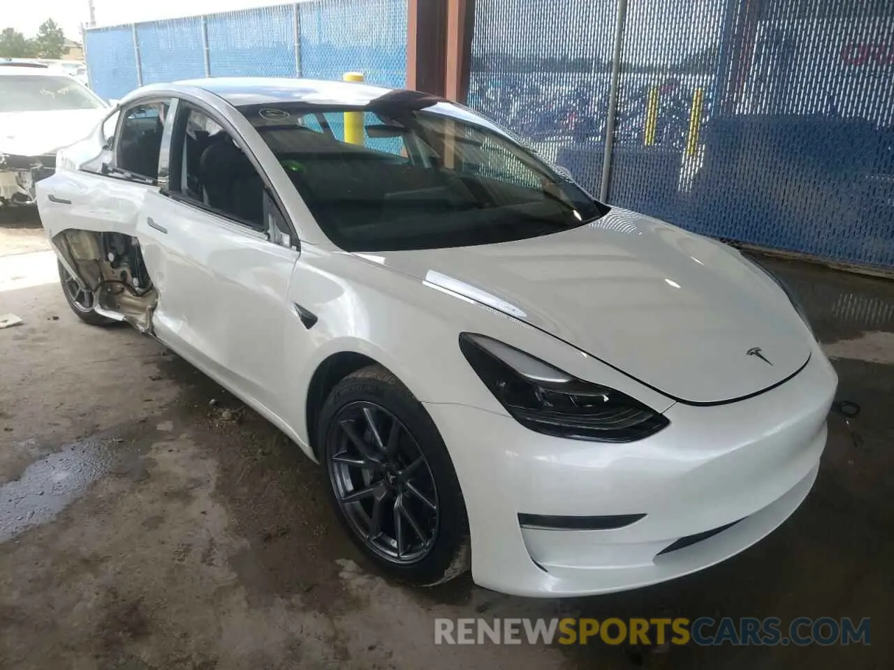 1 fotografías del automóvil dañado 5YJ3E1EA2MF923416 TESLA MODEL 3 2021