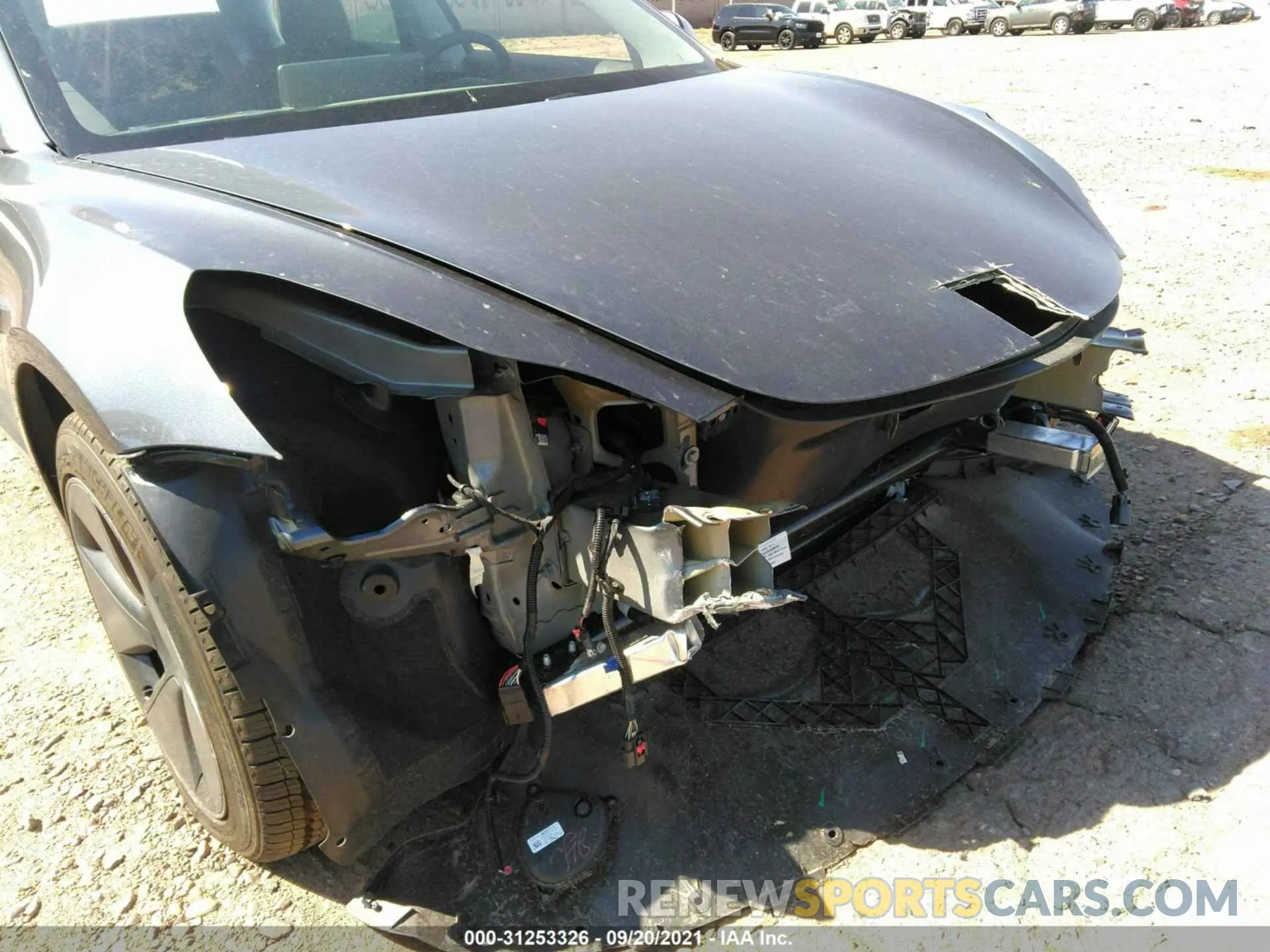 6 fotografías del automóvil dañado 5YJ3E1EA2MF940085 TESLA MODEL 3 2021