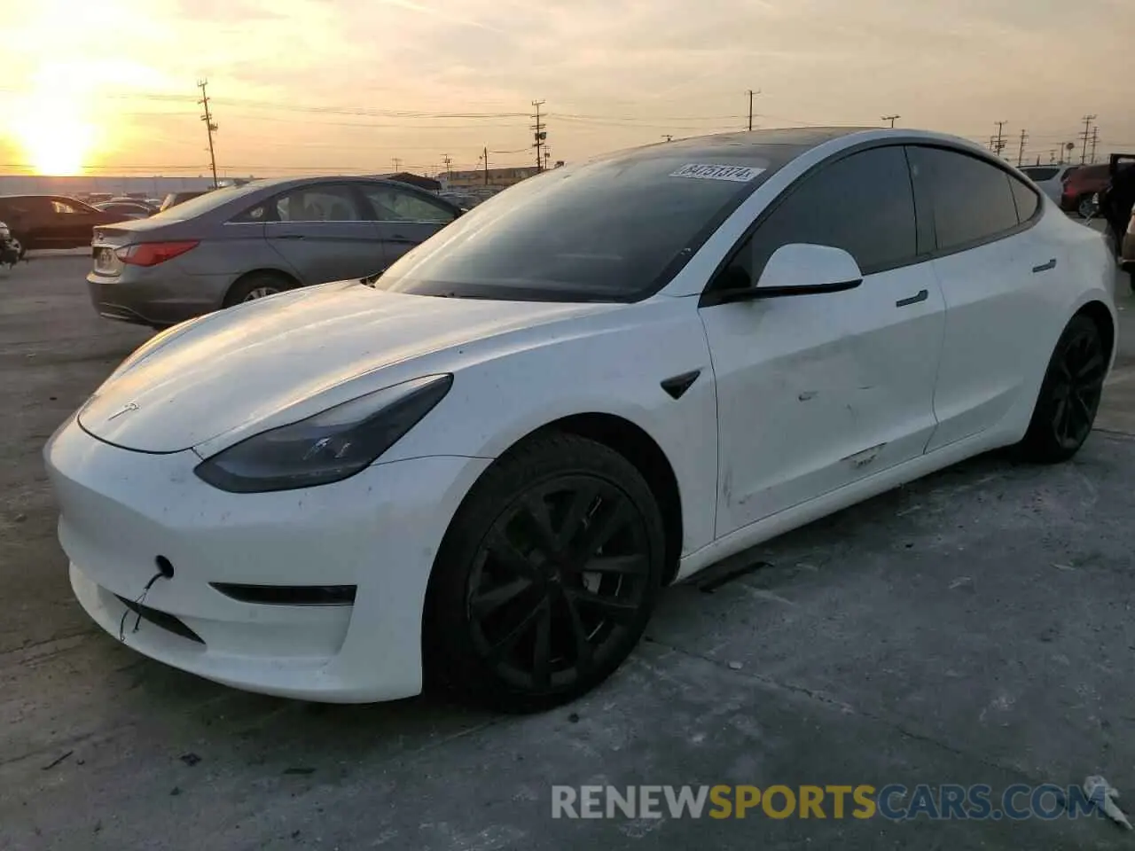 1 fotografías del automóvil dañado 5YJ3E1EA2MF940376 TESLA MODEL 3 2021