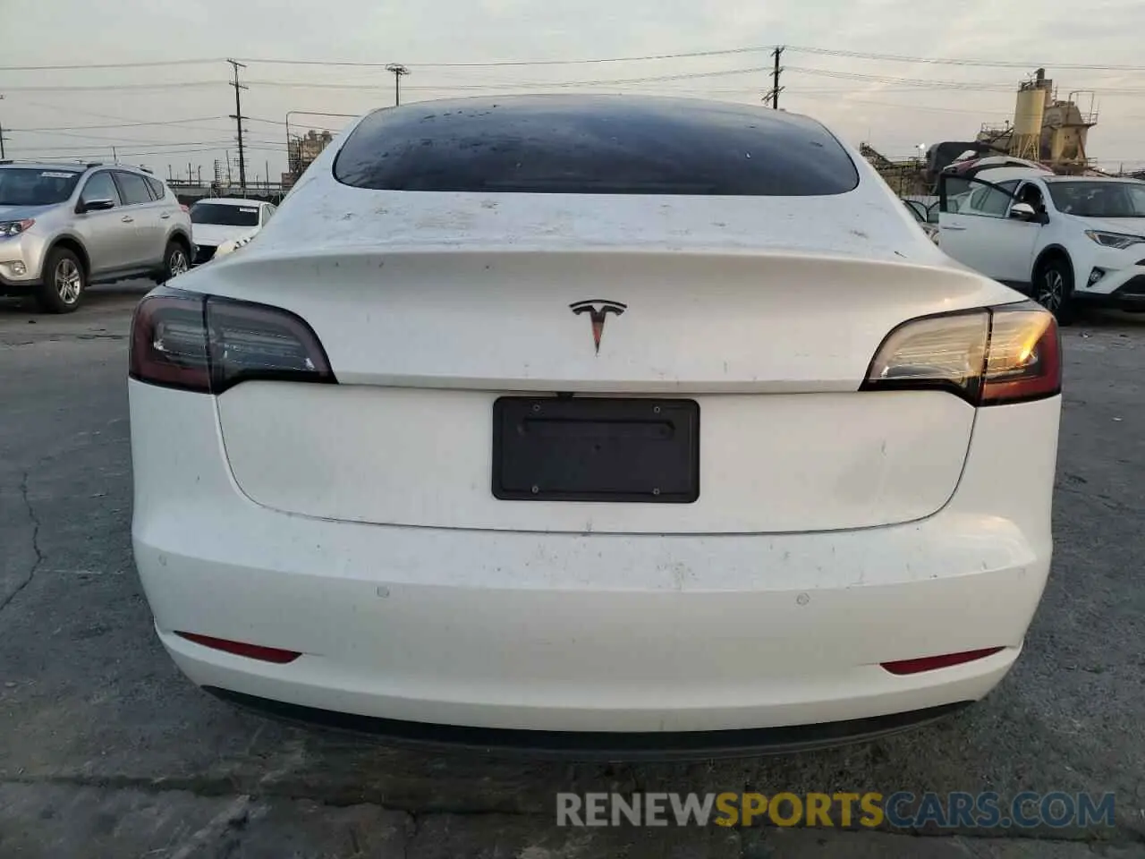 6 fotografías del automóvil dañado 5YJ3E1EA2MF940376 TESLA MODEL 3 2021
