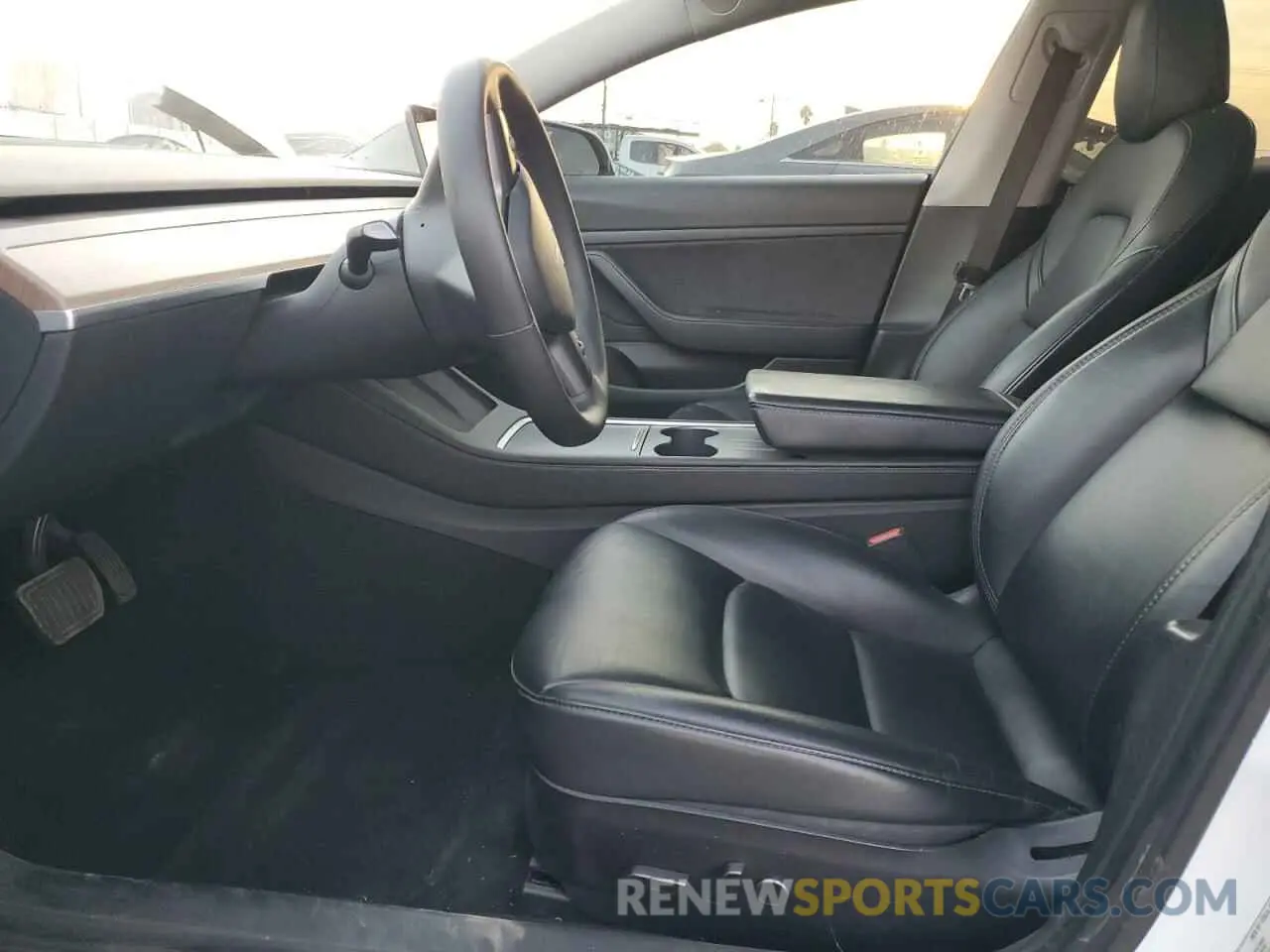 7 fotografías del automóvil dañado 5YJ3E1EA2MF940376 TESLA MODEL 3 2021