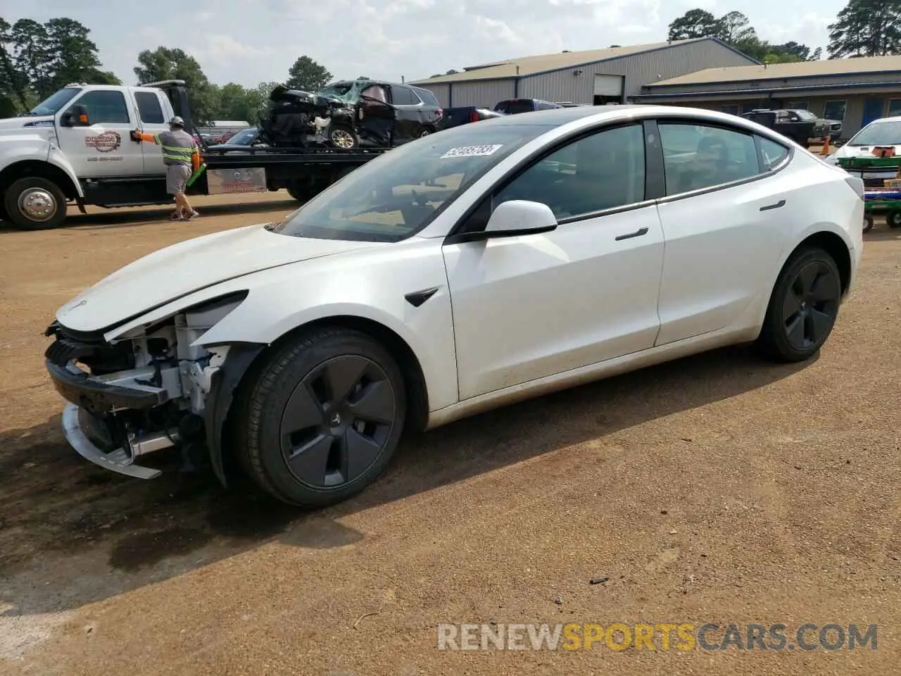 1 fotografías del automóvil dañado 5YJ3E1EA2MF965357 TESLA MODEL 3 2021