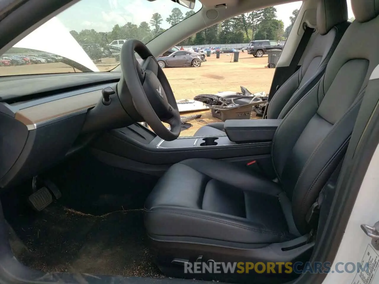 7 fotografías del automóvil dañado 5YJ3E1EA2MF965357 TESLA MODEL 3 2021