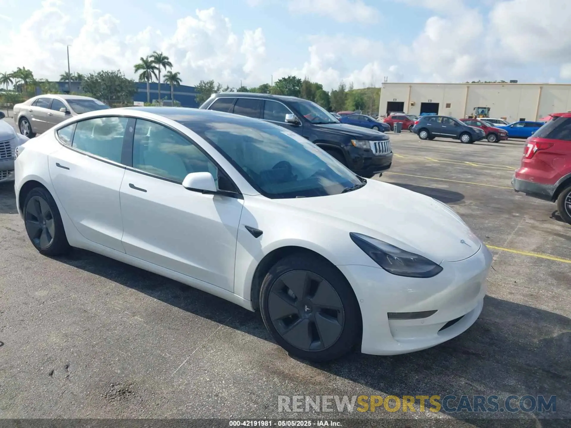 1 fotografías del automóvil dañado 5YJ3E1EA2MF973202 TESLA MODEL 3 2021
