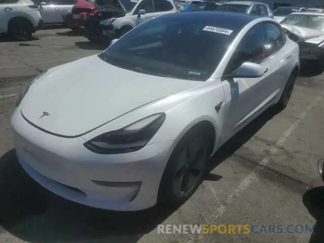 1 fotografías del automóvil dañado 5YJ3E1EA2MF974043 TESLA MODEL 3 2021