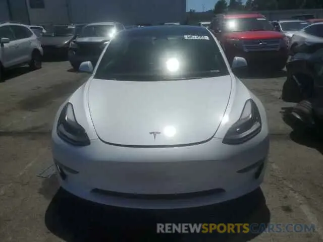 5 fotografías del automóvil dañado 5YJ3E1EA2MF974043 TESLA MODEL 3 2021