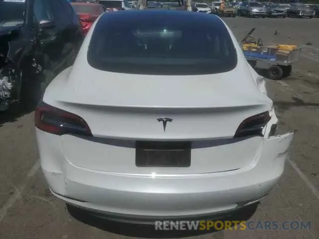 6 fotografías del automóvil dañado 5YJ3E1EA2MF974043 TESLA MODEL 3 2021