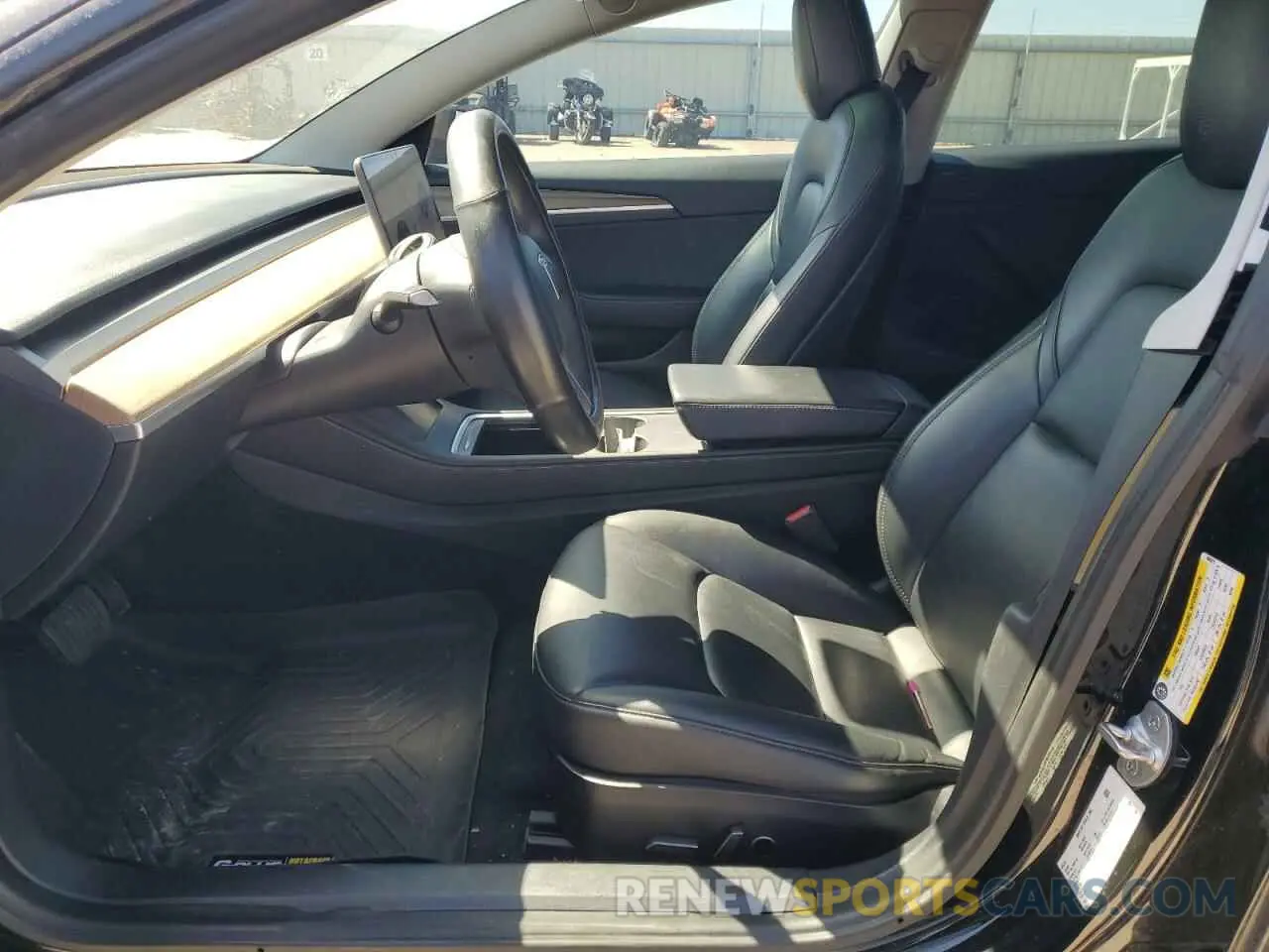 7 fotografías del automóvil dañado 5YJ3E1EA2MF986029 TESLA MODEL 3 2021