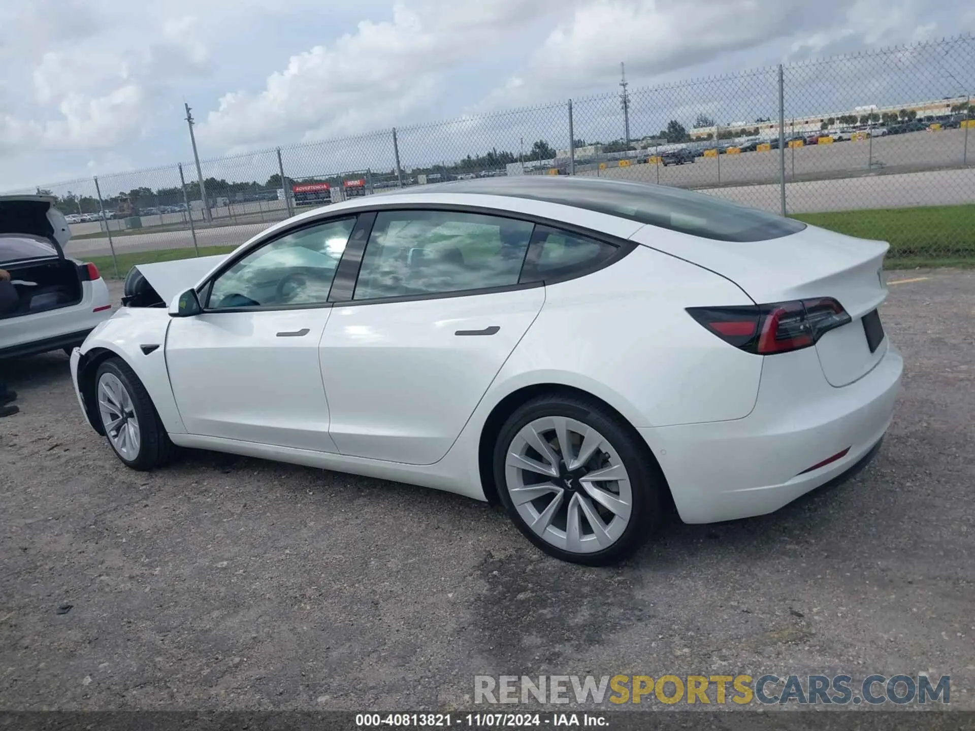 13 fotografías del automóvil dañado 5YJ3E1EA2MF990842 TESLA MODEL 3 2021