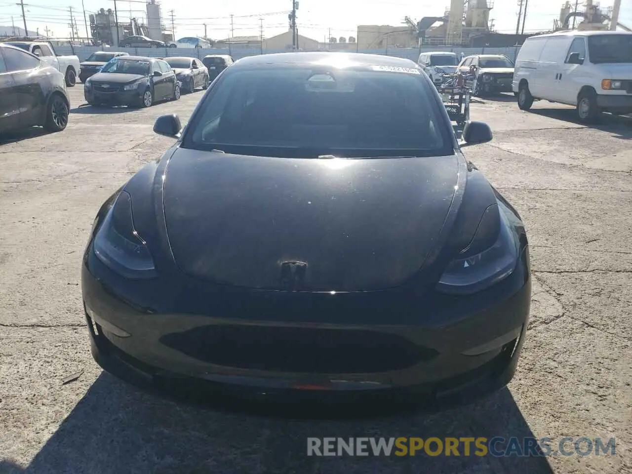 5 fotografías del automóvil dañado 5YJ3E1EA2MF997399 TESLA MODEL 3 2021