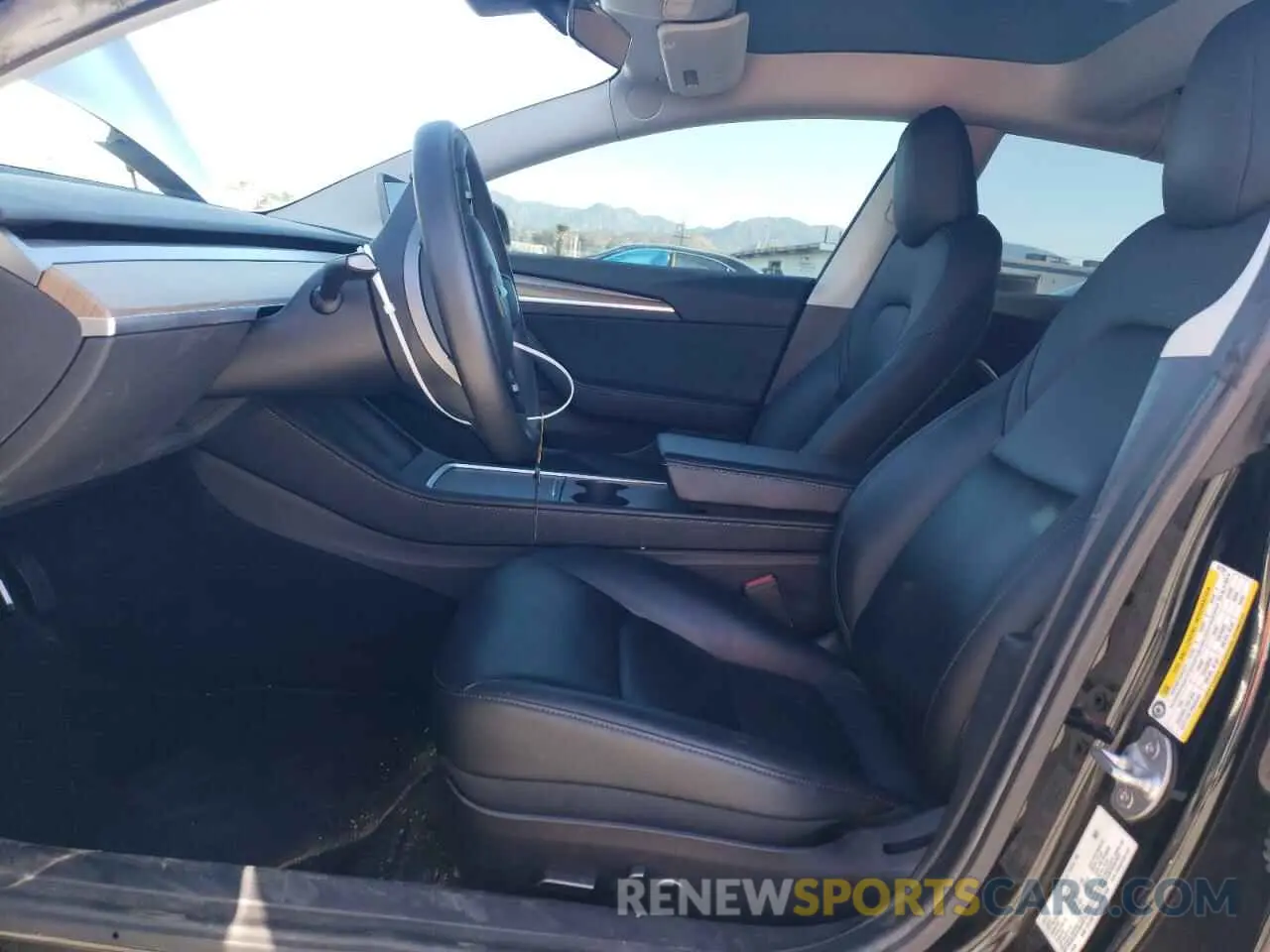 7 fotografías del automóvil dañado 5YJ3E1EA2MF997399 TESLA MODEL 3 2021