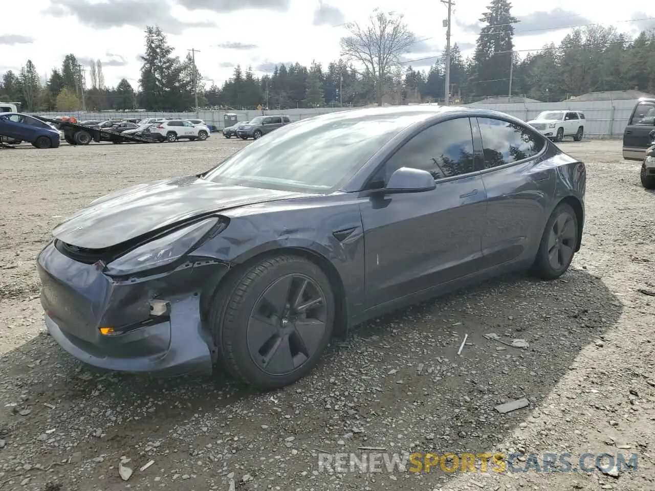 1 fotografías del automóvil dañado 5YJ3E1EA3MF017744 TESLA MODEL 3 2021