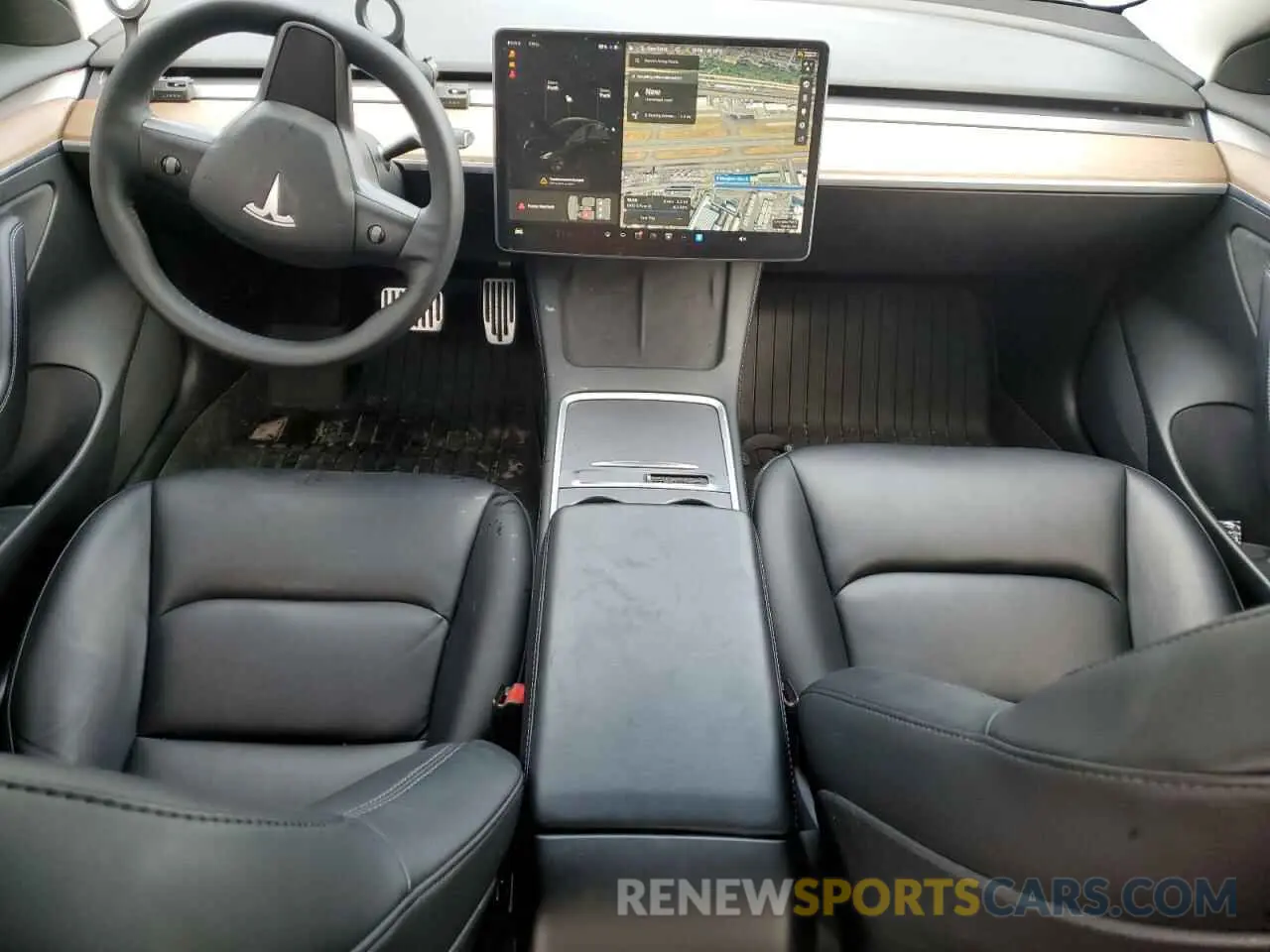 8 fotografías del automóvil dañado 5YJ3E1EA3MF017744 TESLA MODEL 3 2021