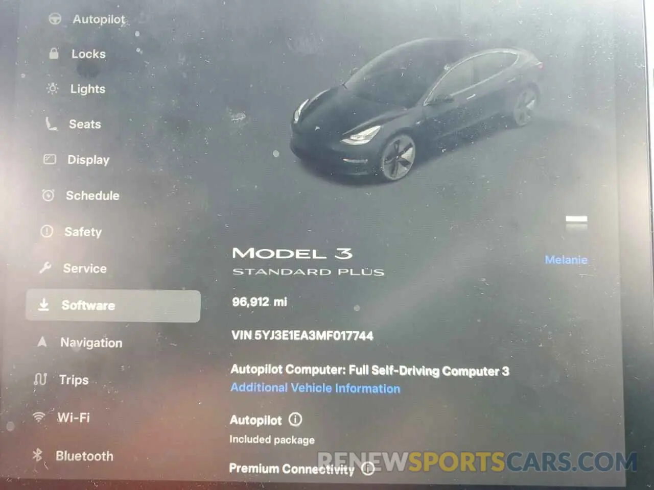 9 fotografías del automóvil dañado 5YJ3E1EA3MF017744 TESLA MODEL 3 2021