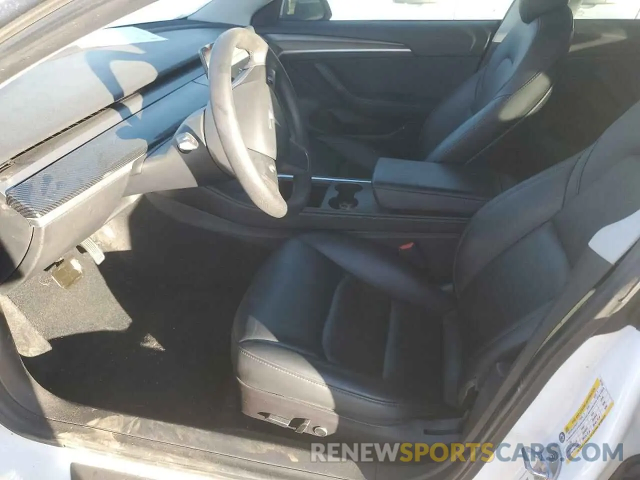 7 fotografías del automóvil dañado 5YJ3E1EA3MF031742 TESLA MODEL 3 2021