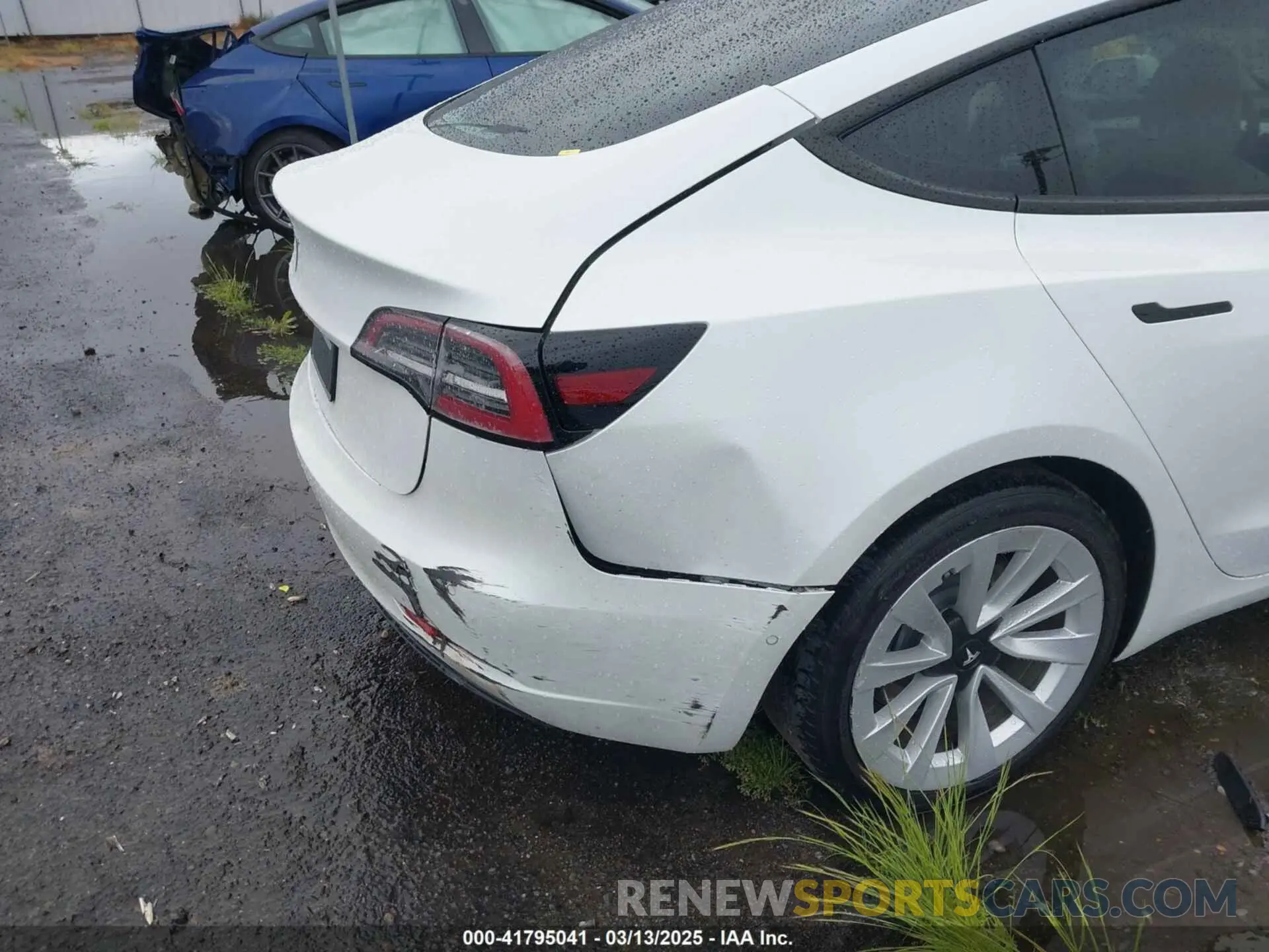 20 fotografías del automóvil dañado 5YJ3E1EA3MF032180 TESLA MODEL 3 2021