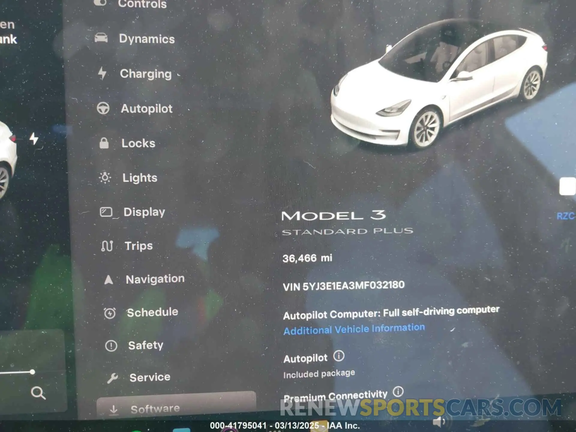 7 fotografías del automóvil dañado 5YJ3E1EA3MF032180 TESLA MODEL 3 2021