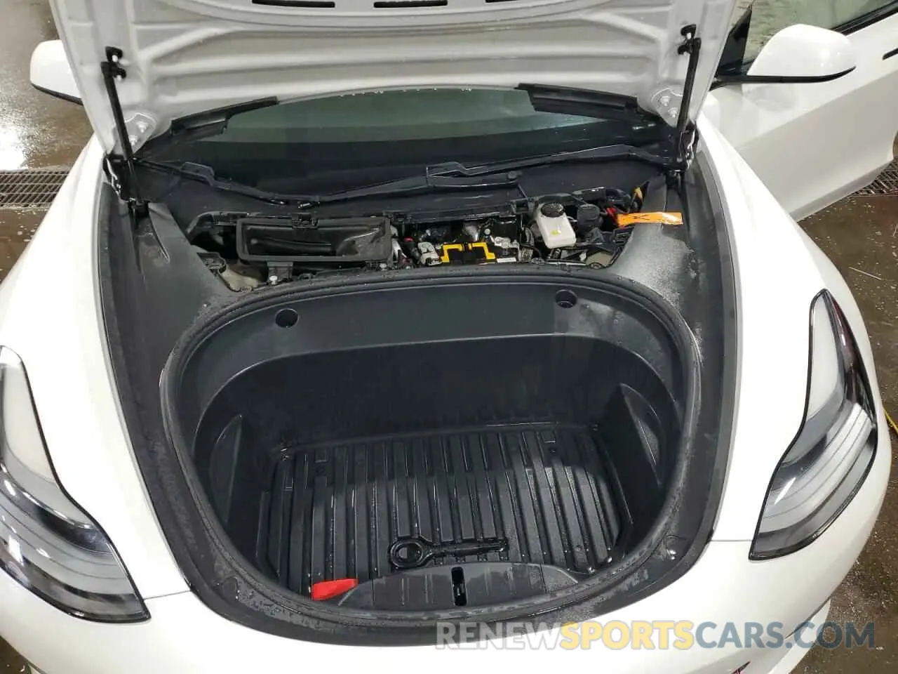 12 fotografías del automóvil dañado 5YJ3E1EA3MF060612 TESLA MODEL 3 2021