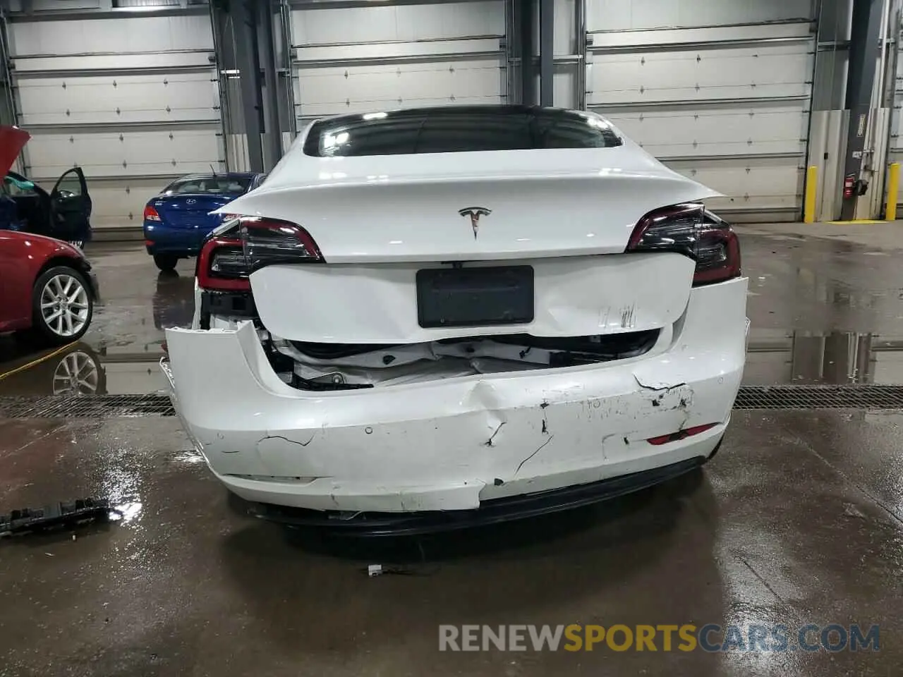 6 fotografías del automóvil dañado 5YJ3E1EA3MF060612 TESLA MODEL 3 2021