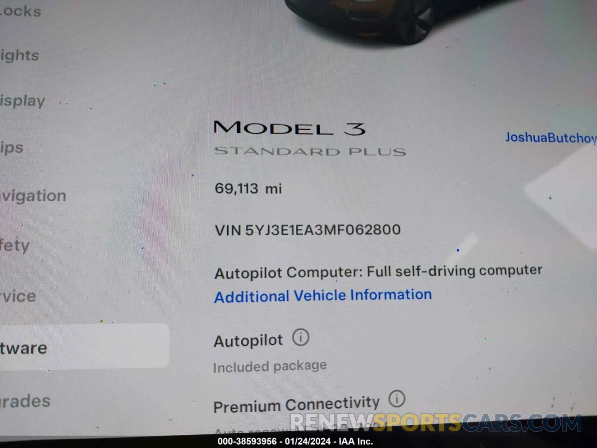 14 fotografías del automóvil dañado 5YJ3E1EA3MF062800 TESLA MODEL 3 2021
