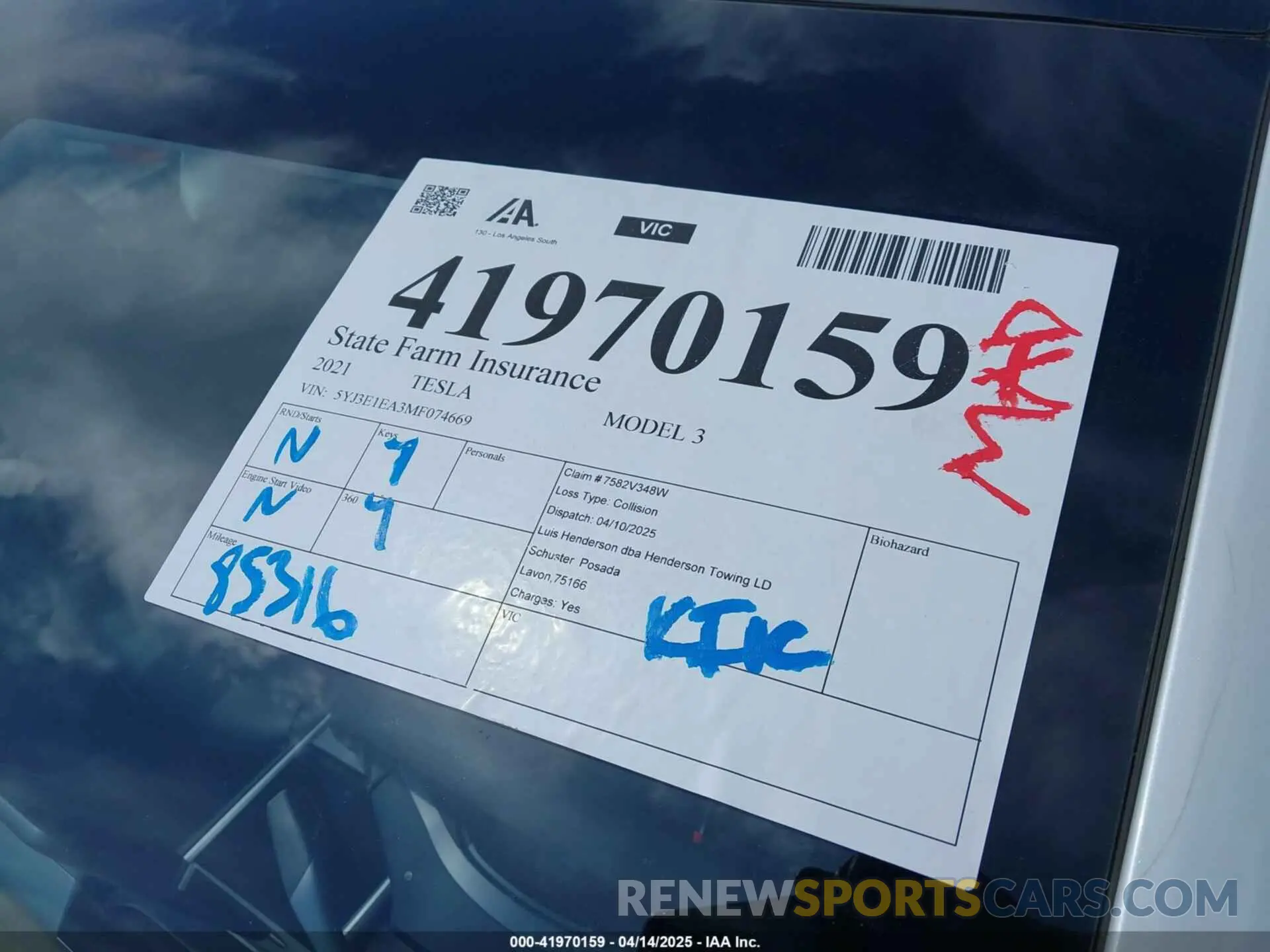 19 fotografías del automóvil dañado 5YJ3E1EA3MF074669 TESLA MODEL 3 2021