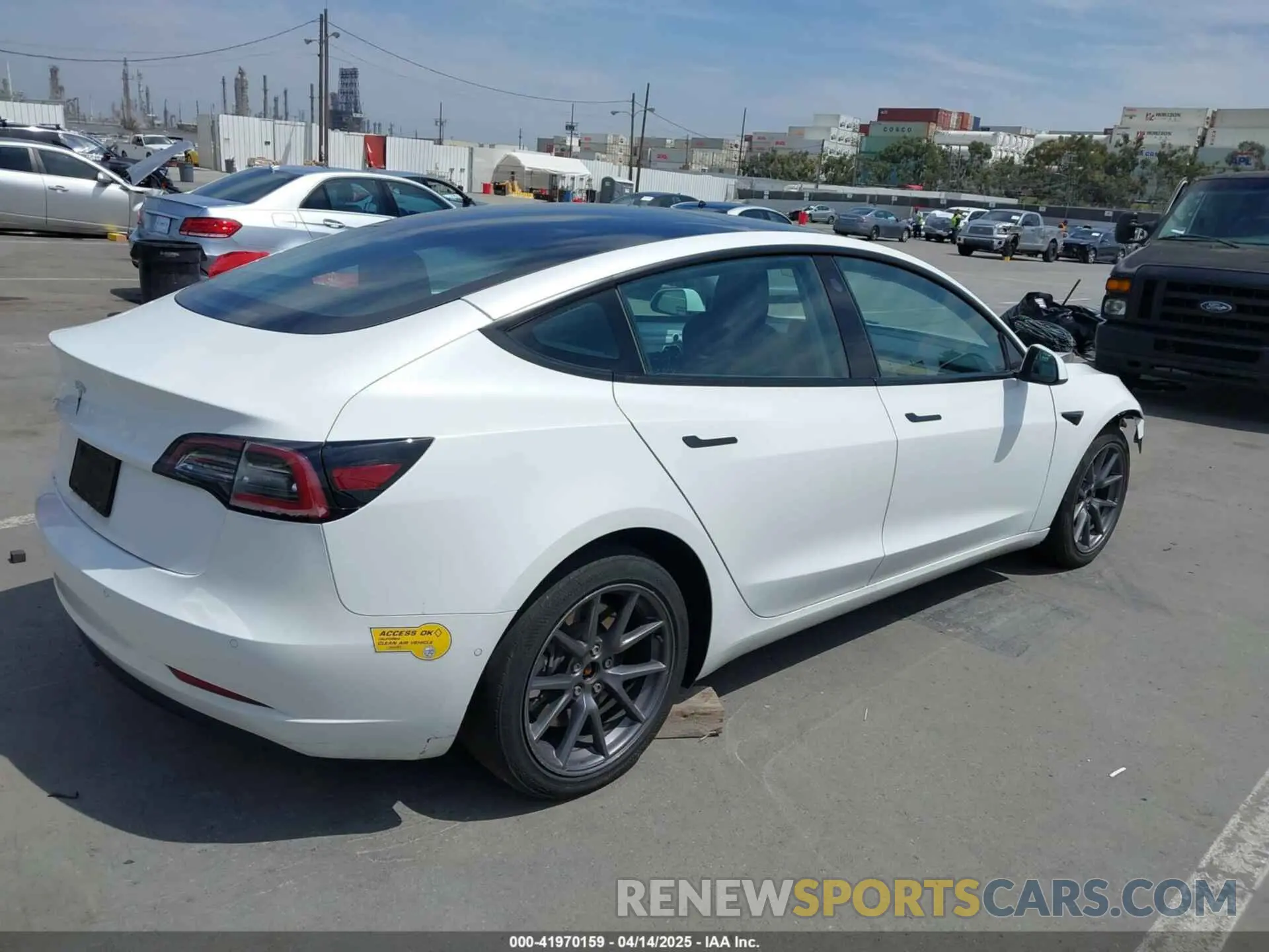 4 fotografías del automóvil dañado 5YJ3E1EA3MF074669 TESLA MODEL 3 2021