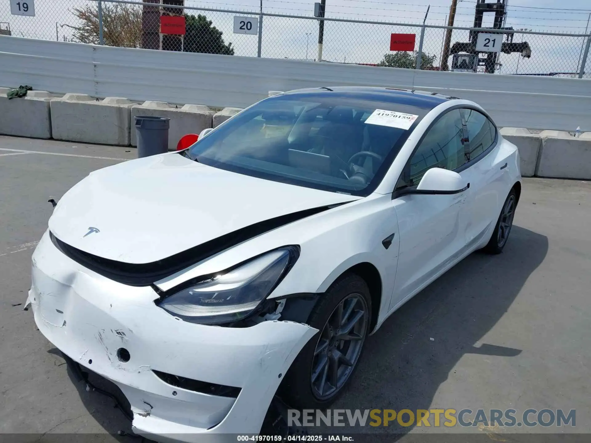 6 fotografías del automóvil dañado 5YJ3E1EA3MF074669 TESLA MODEL 3 2021