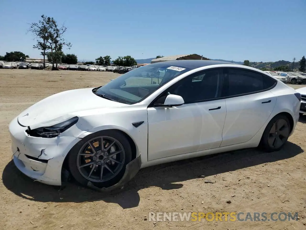 1 fotografías del automóvil dañado 5YJ3E1EA3MF074879 TESLA MODEL 3 2021