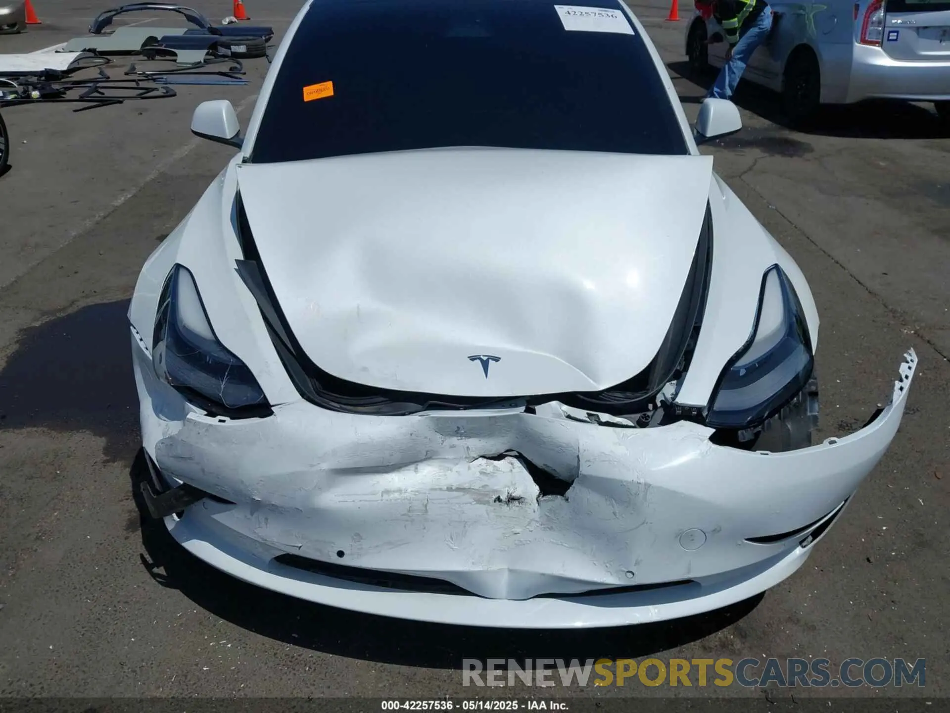 10 fotografías del automóvil dañado 5YJ3E1EA3MF075594 TESLA MODEL 3 2021