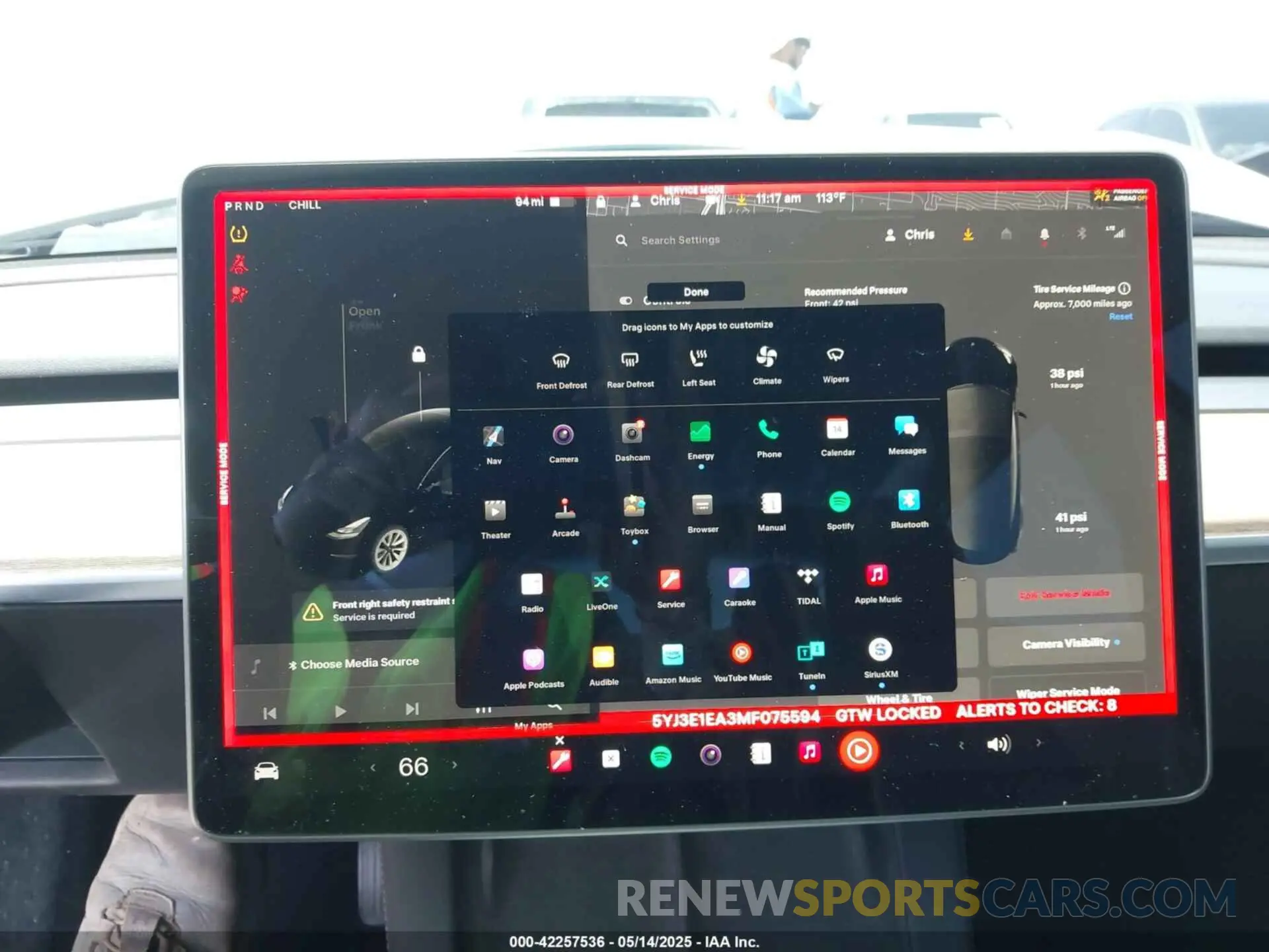 18 fotografías del automóvil dañado 5YJ3E1EA3MF075594 TESLA MODEL 3 2021