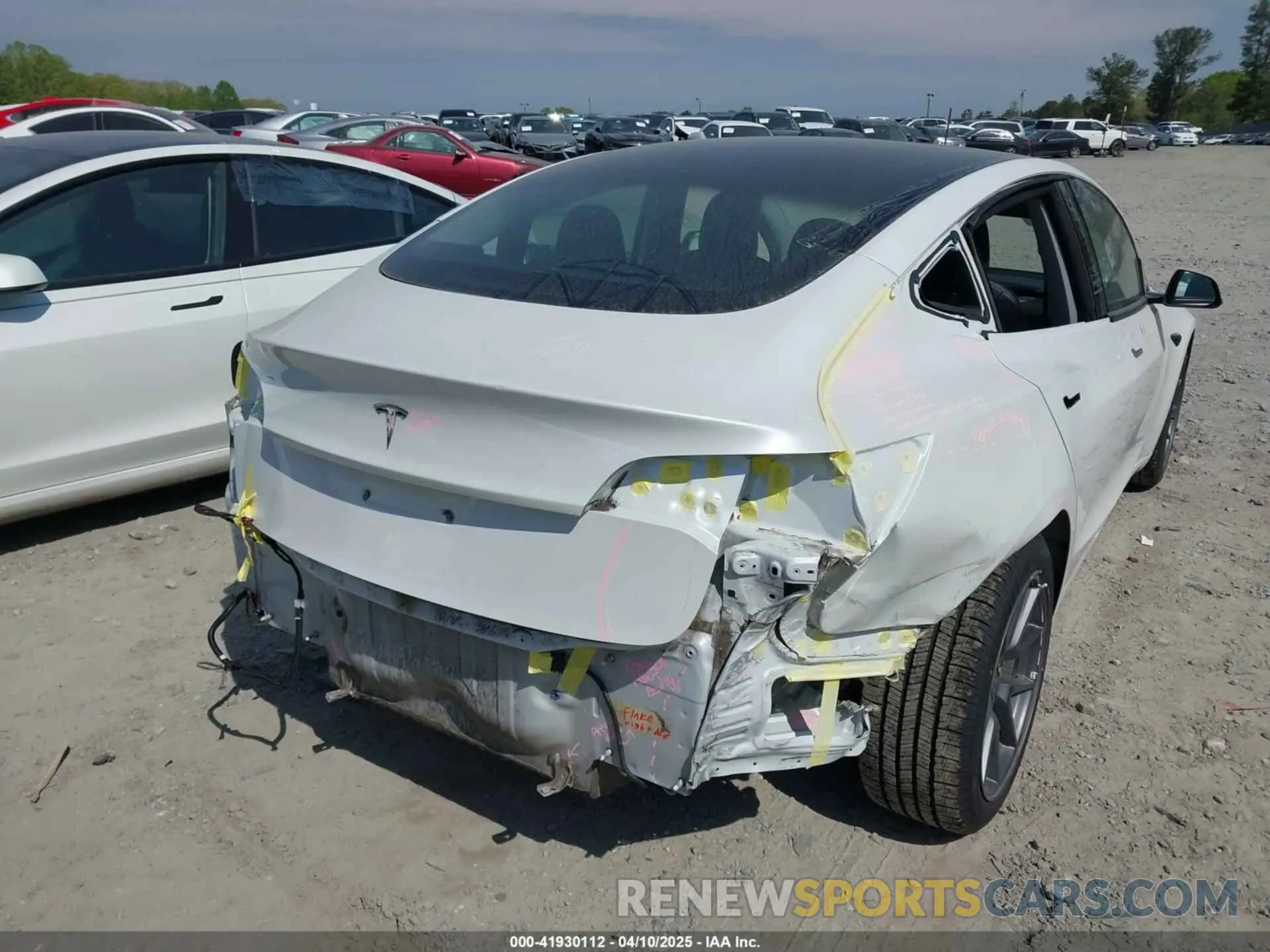 6 fotografías del automóvil dañado 5YJ3E1EA3MF076180 TESLA MODEL 3 2021