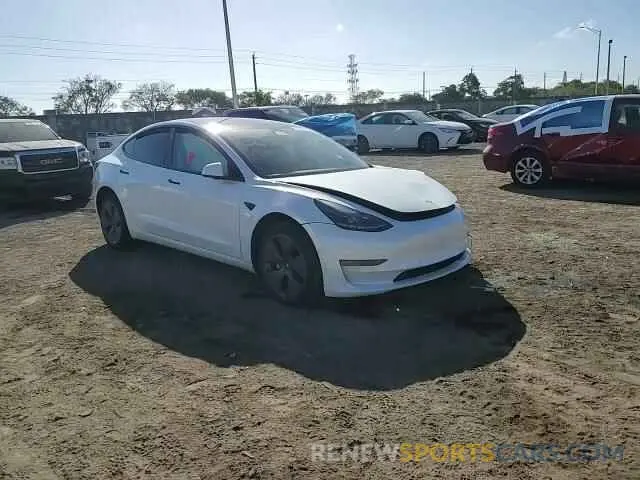 11 fotografías del automóvil dañado 5YJ3E1EA3MF084795 TESLA MODEL 3 2021