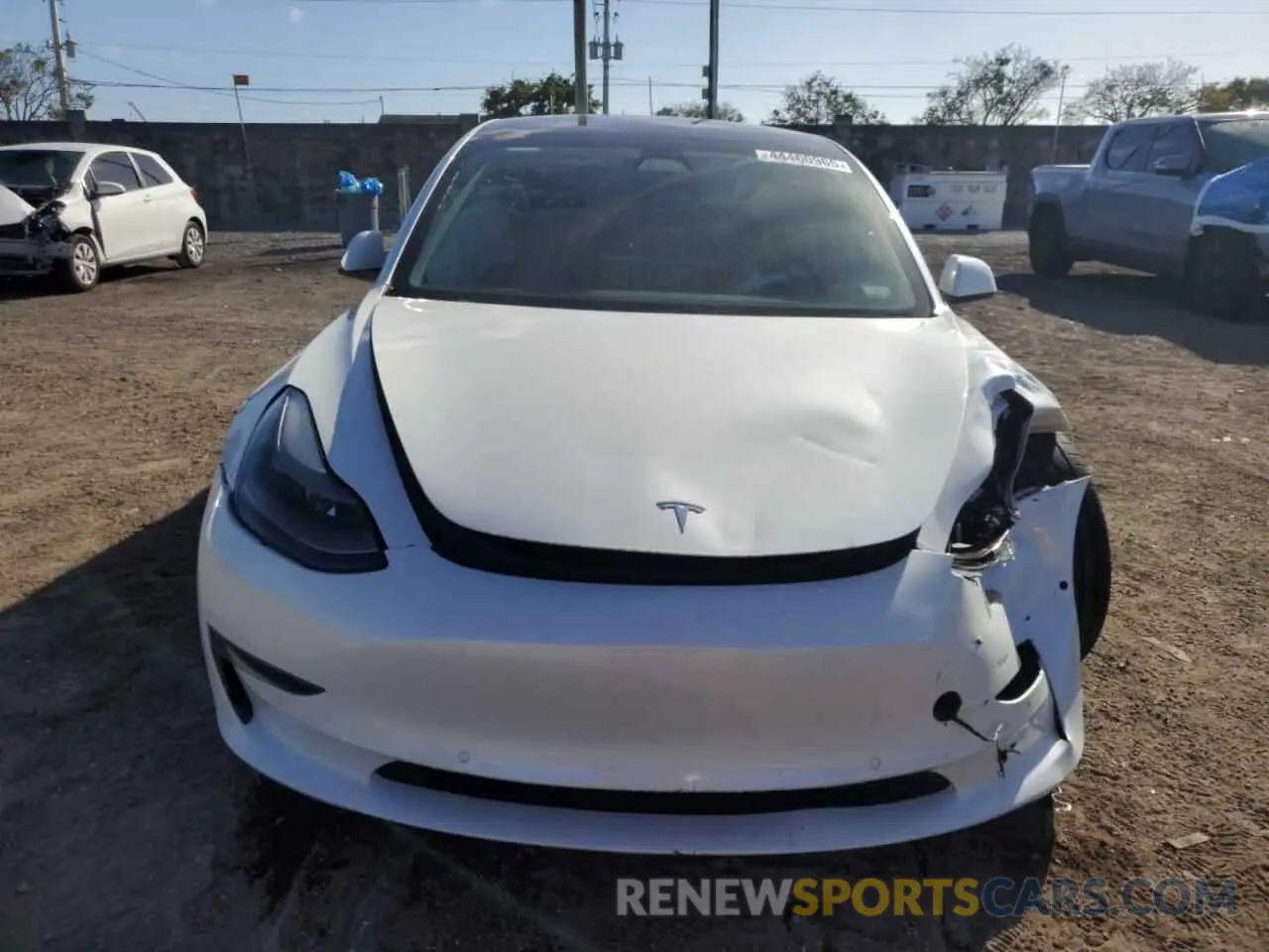 5 fotografías del automóvil dañado 5YJ3E1EA3MF084795 TESLA MODEL 3 2021