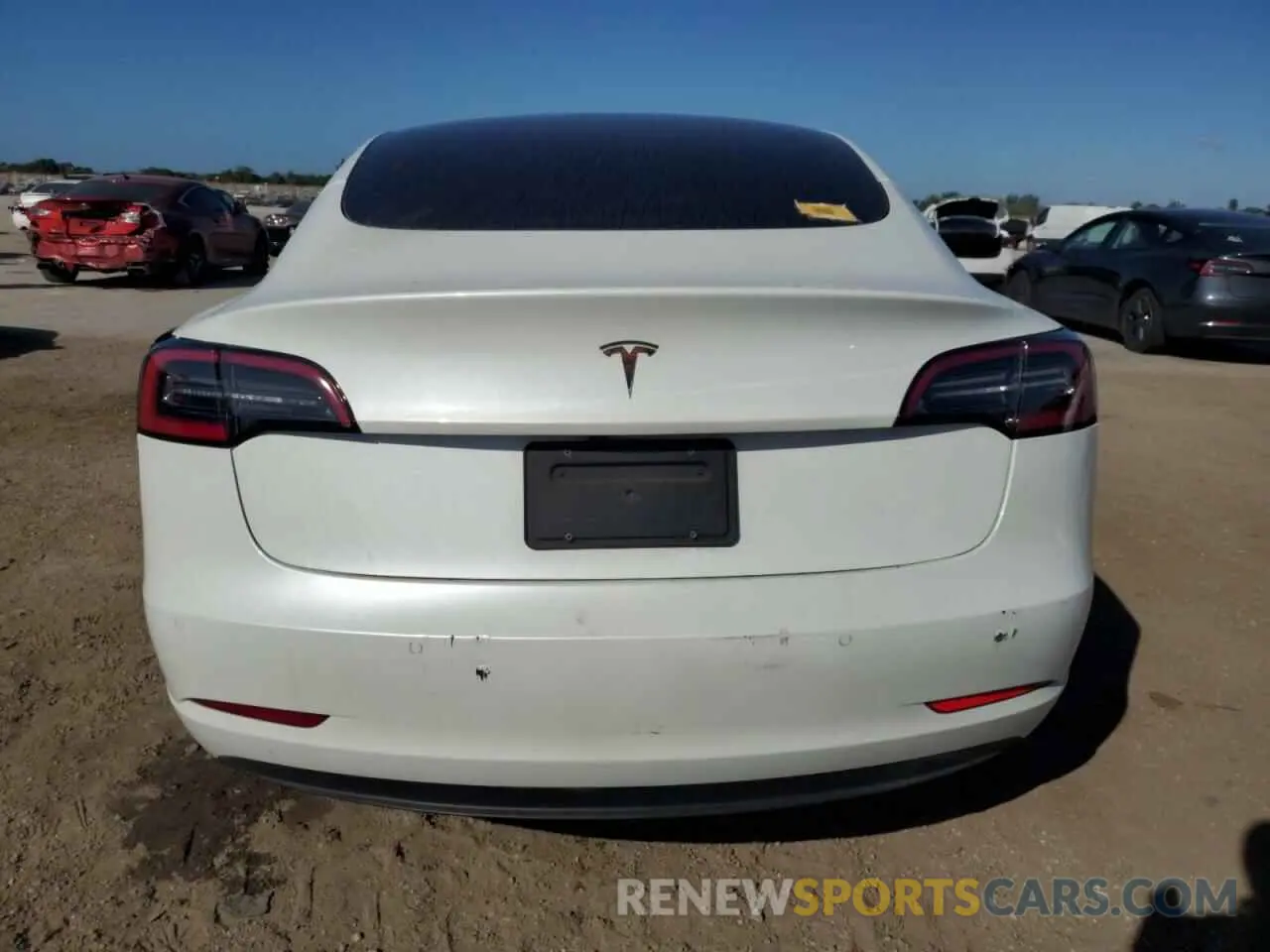 6 fotografías del automóvil dañado 5YJ3E1EA3MF084795 TESLA MODEL 3 2021