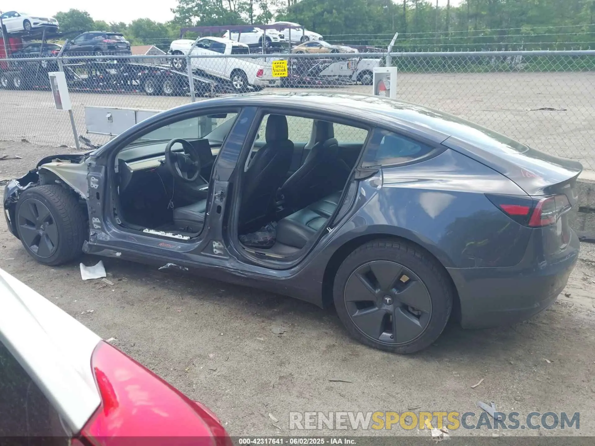 15 fotografías del automóvil dañado 5YJ3E1EA3MF086885 TESLA MODEL 3 2021