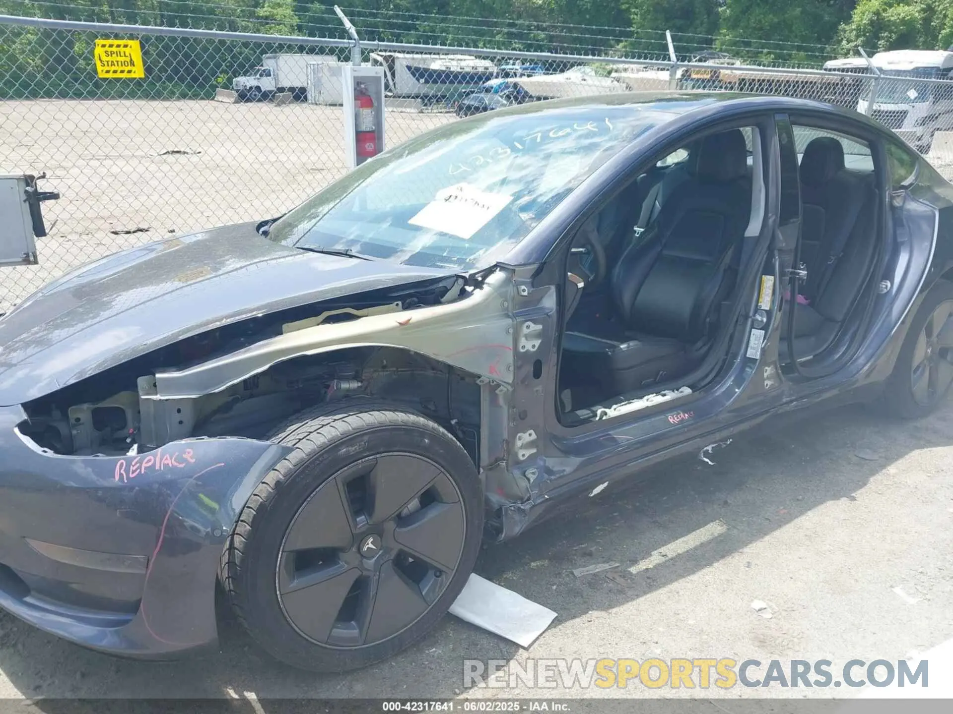 6 fotografías del automóvil dañado 5YJ3E1EA3MF086885 TESLA MODEL 3 2021